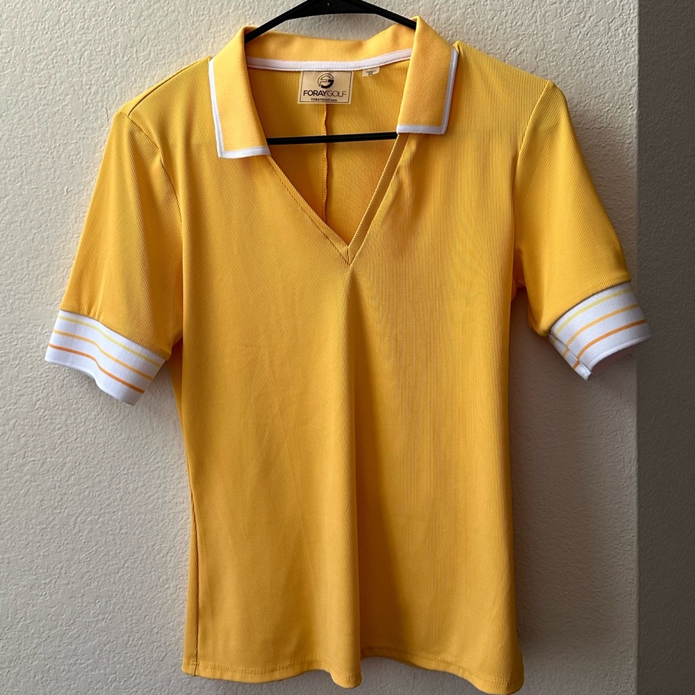Golf Attire | RIB SS V-NECK POLO
